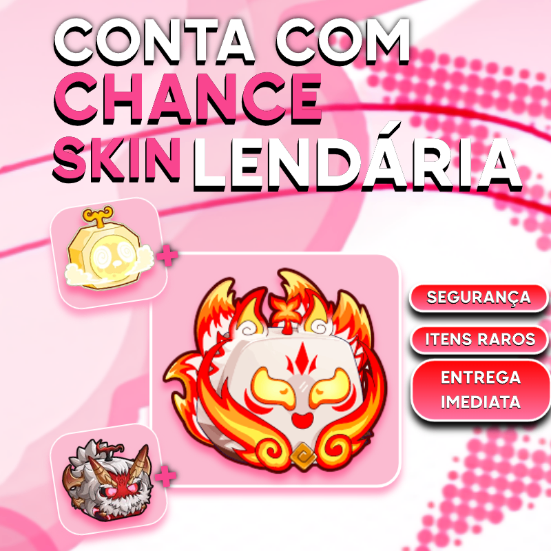 「🎁」 Chance de Skins LENDARIA + Level Aleatório😘🎉